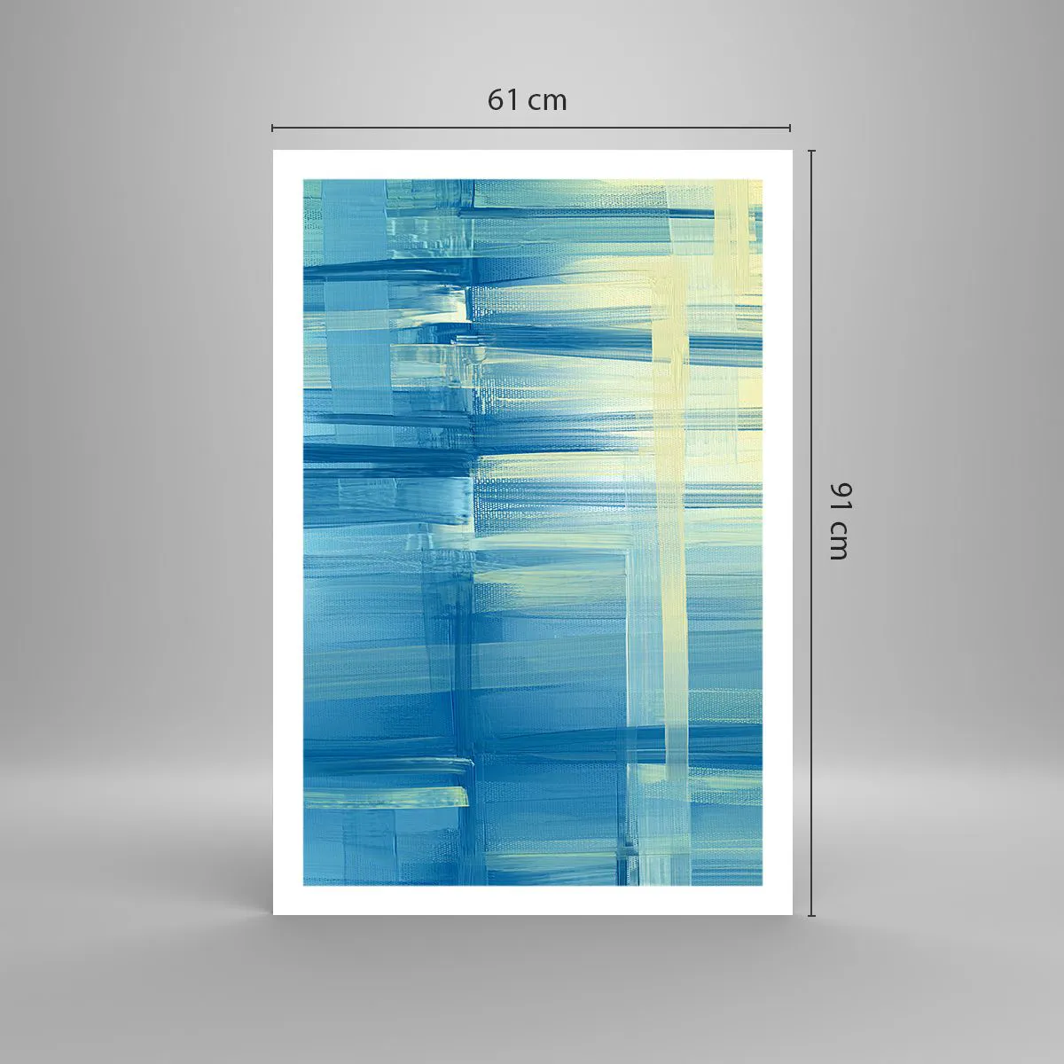 Poster - Composition In Turquoise - 61x91 cm