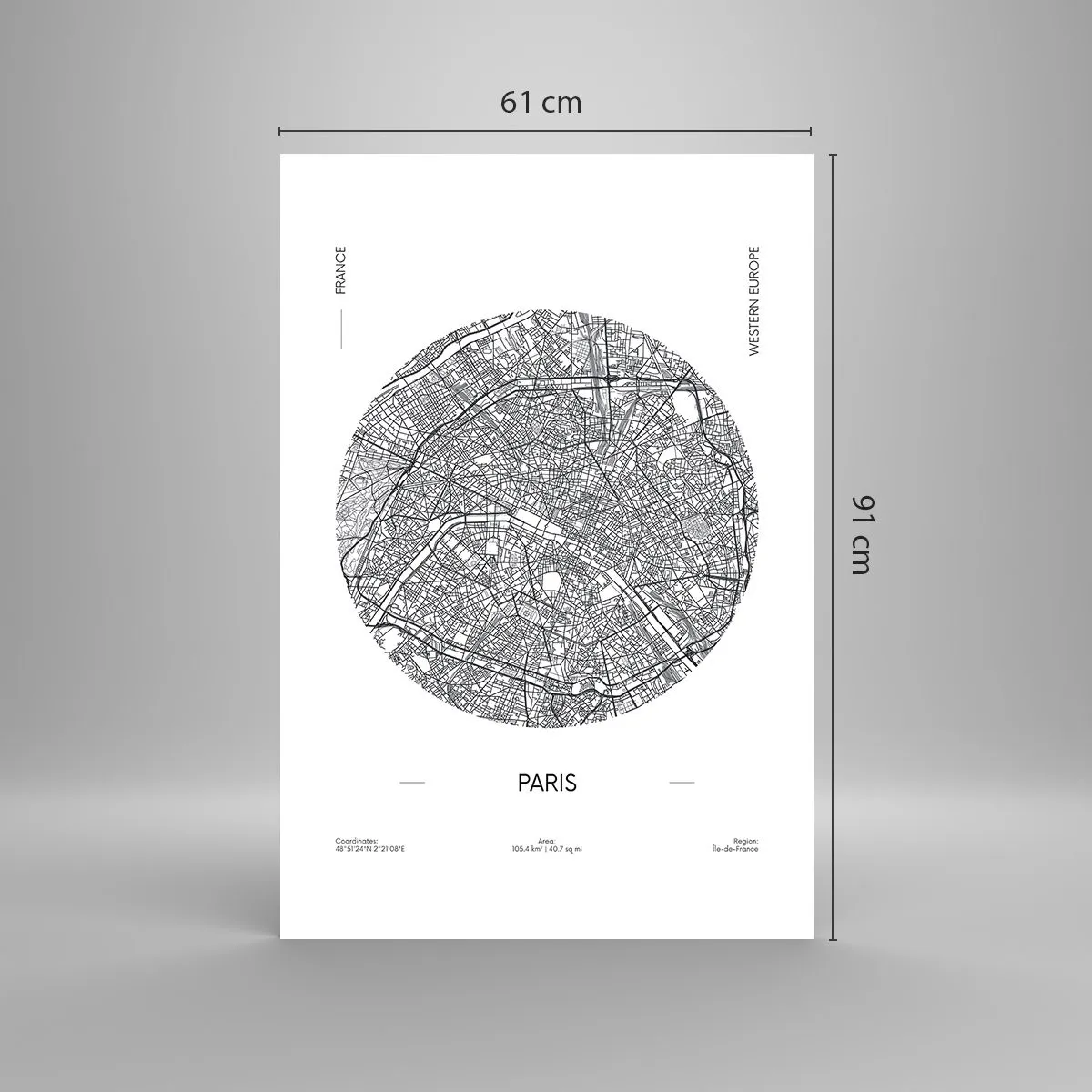 Plakát - Anatomie Paříže - 61x91 cm