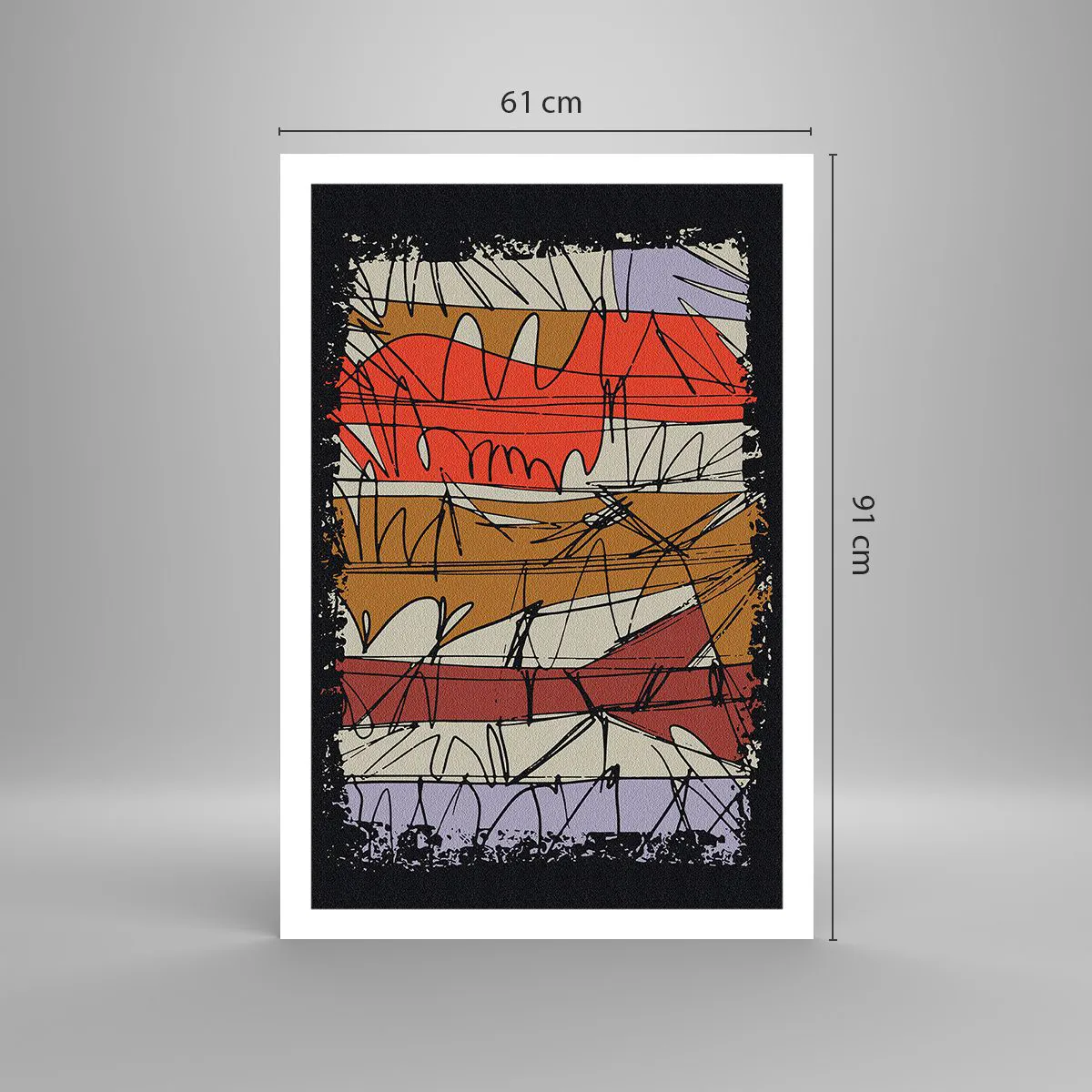 Affisch - Spontan komposition - 61x91 cm