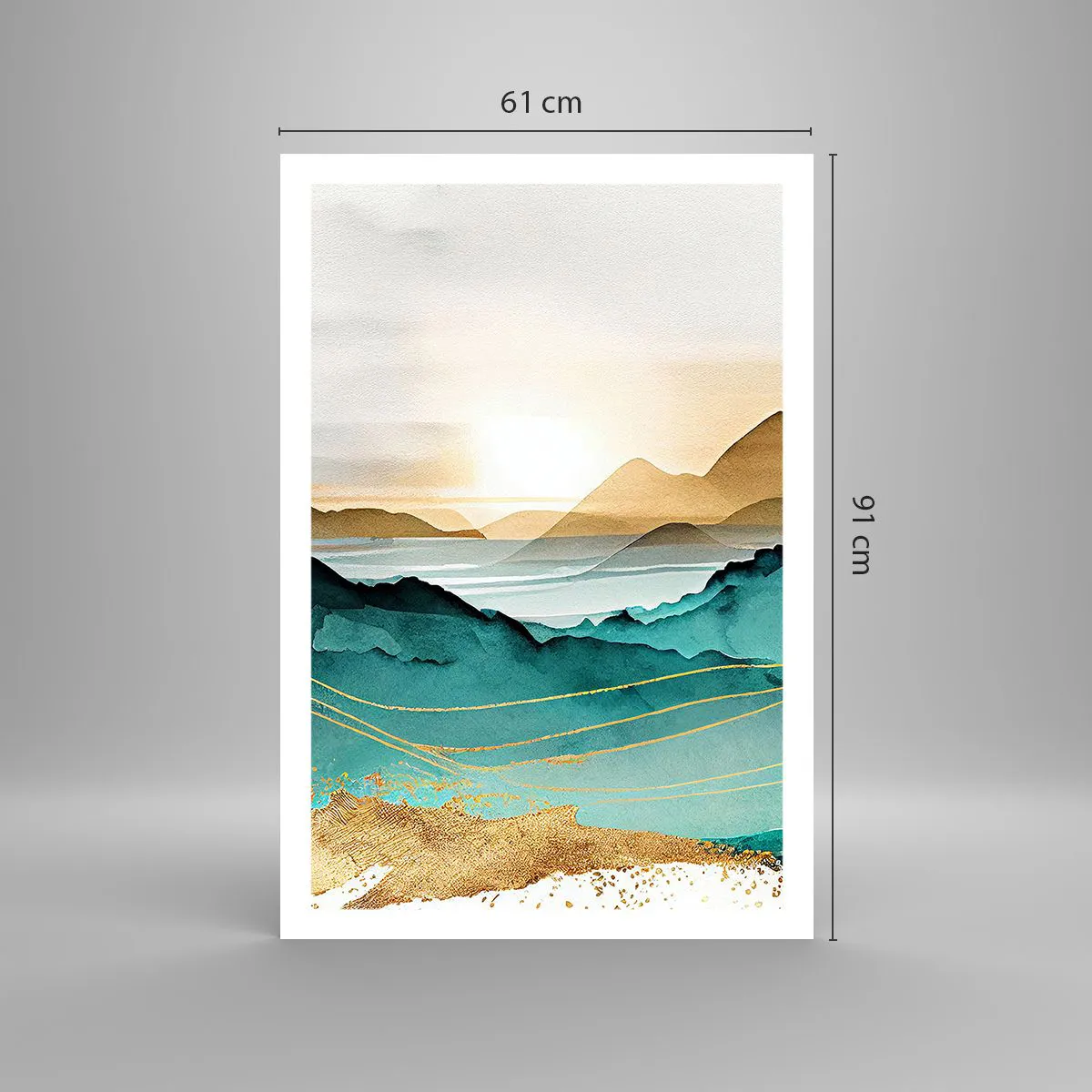 Plagát - Na pokraji abstrakcie – krajina - 61x91 cm