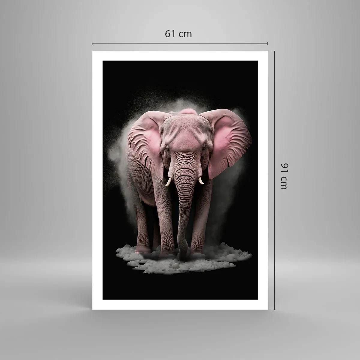Poster - Non pensare all'elefante rosa! - 61x91 cm