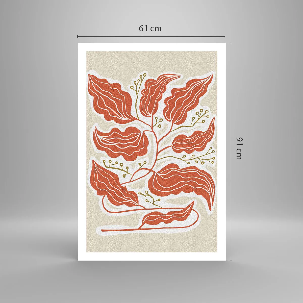 Poster - Folk and Coral - 61x91 cm