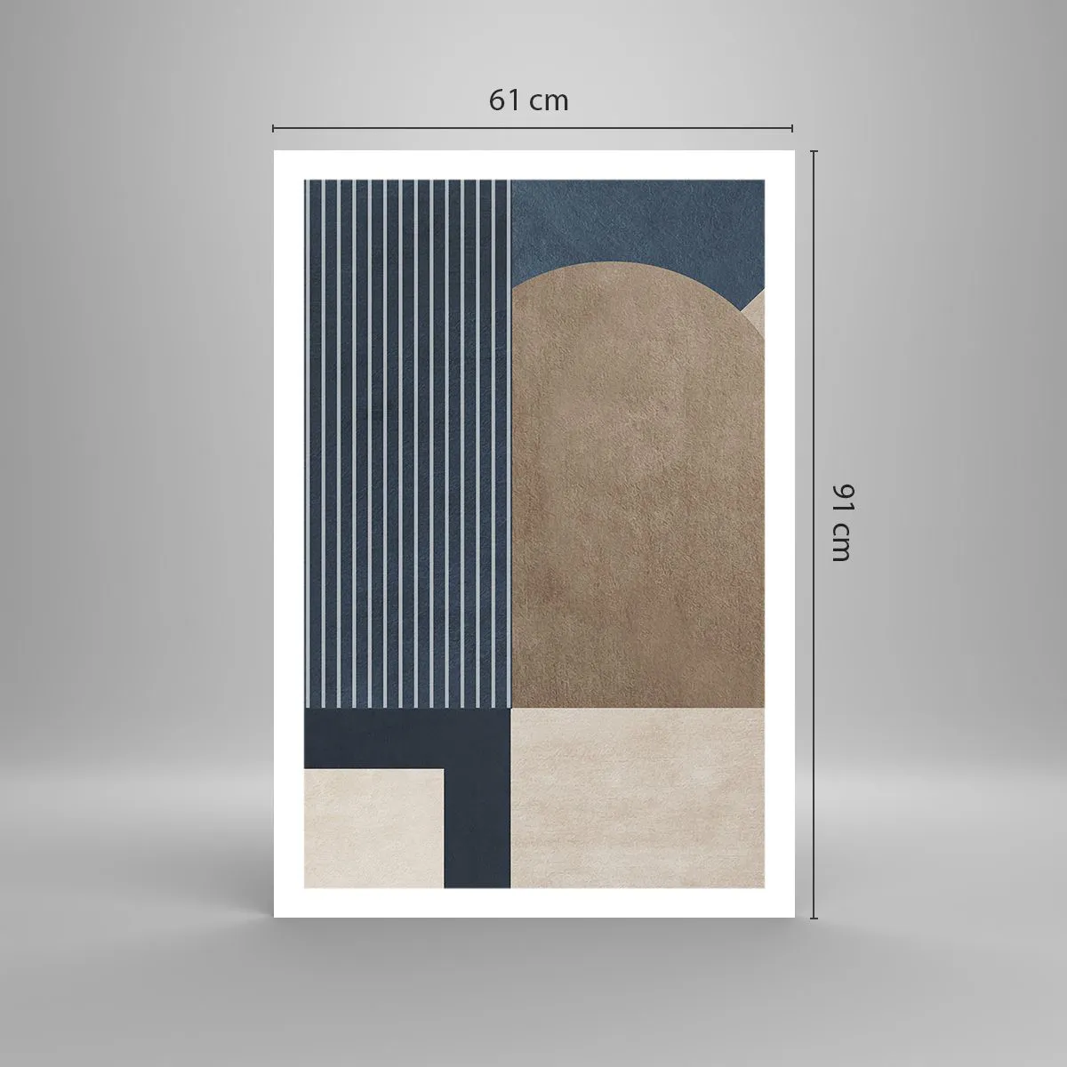 Poster - Composition of Simplicity and Curvature - 61x91 cm