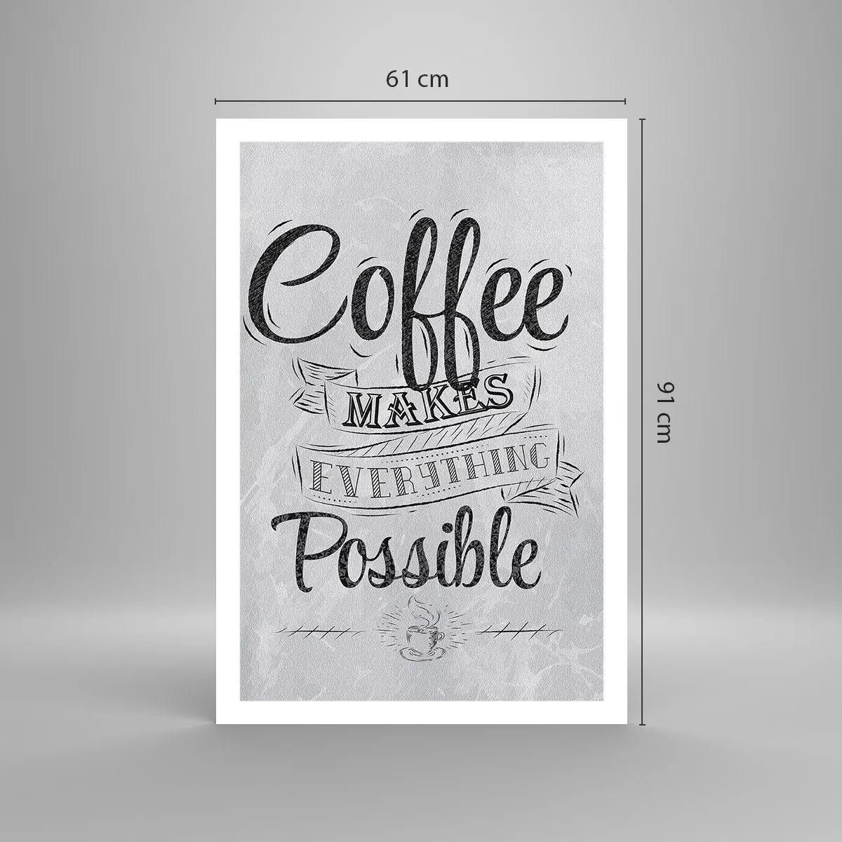 Poster - Wie kann man Kaffee nicht lieben? - 61x91 cm