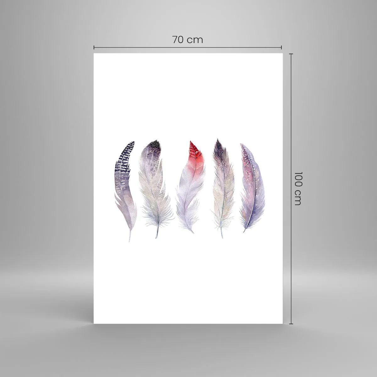 Plakat - Delikatne jak różnobarwna mgła - 70x100 cm