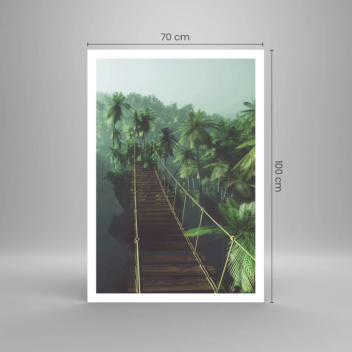 Poster - Über der Brandung des Grüns - 70x100 cm