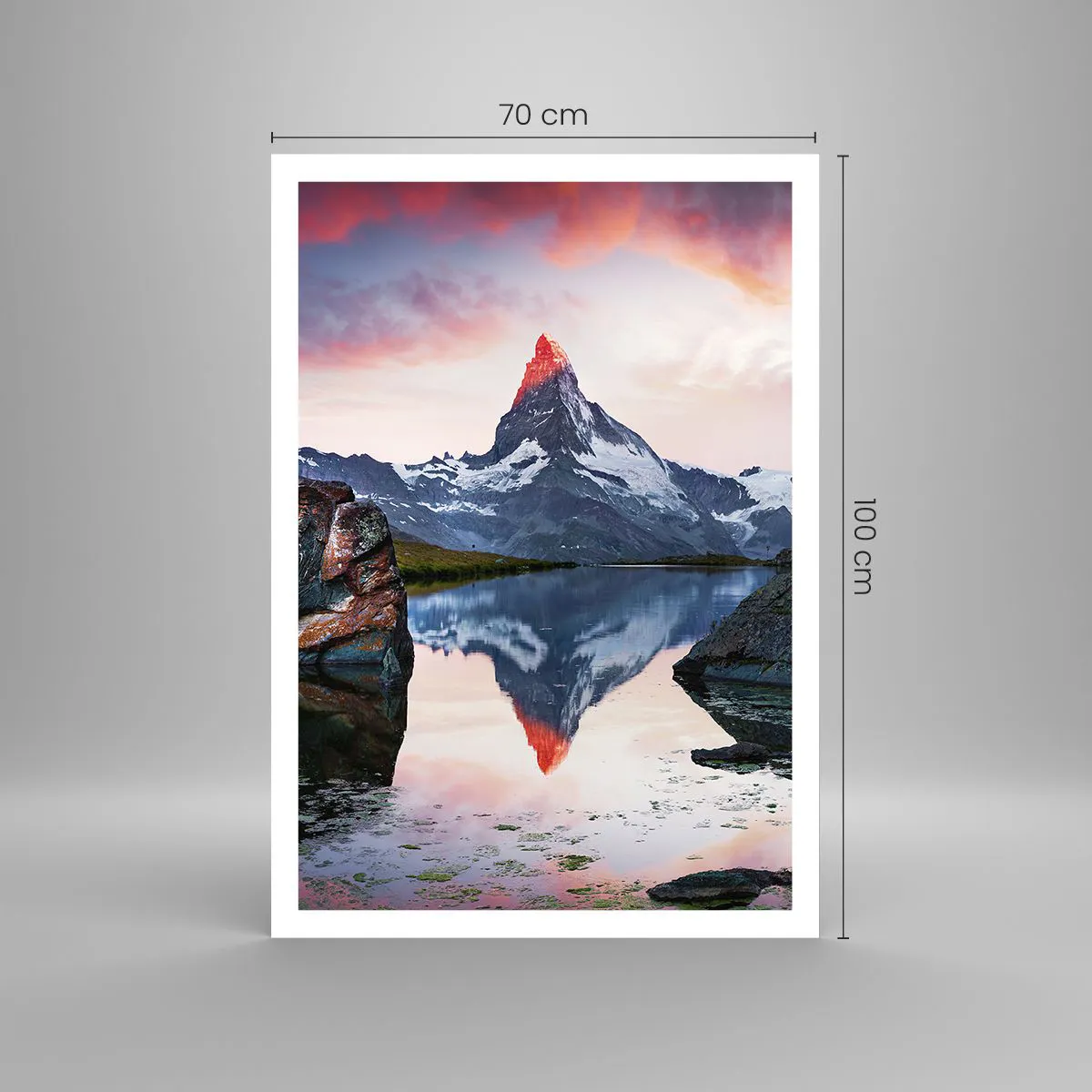 Poster - Inima munților este fierbinte - 70x100 cm