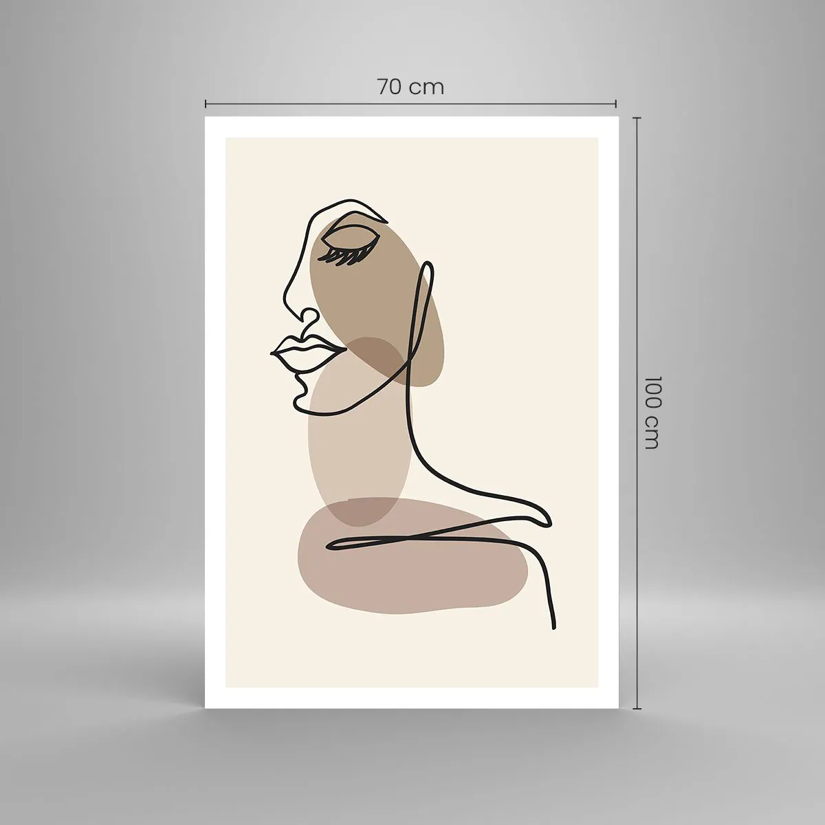 Plakat - Pewna linia piękna - 70x100 cm