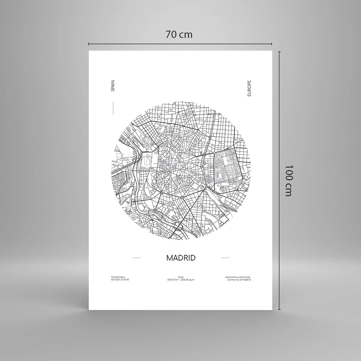 Plakat - Anatomia Madrytu - 70x100 cm