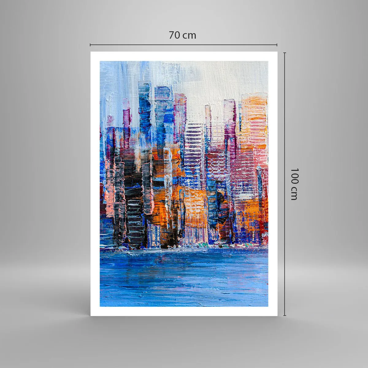 Affisch - En glädjefylld metropol - 70x100 cm
