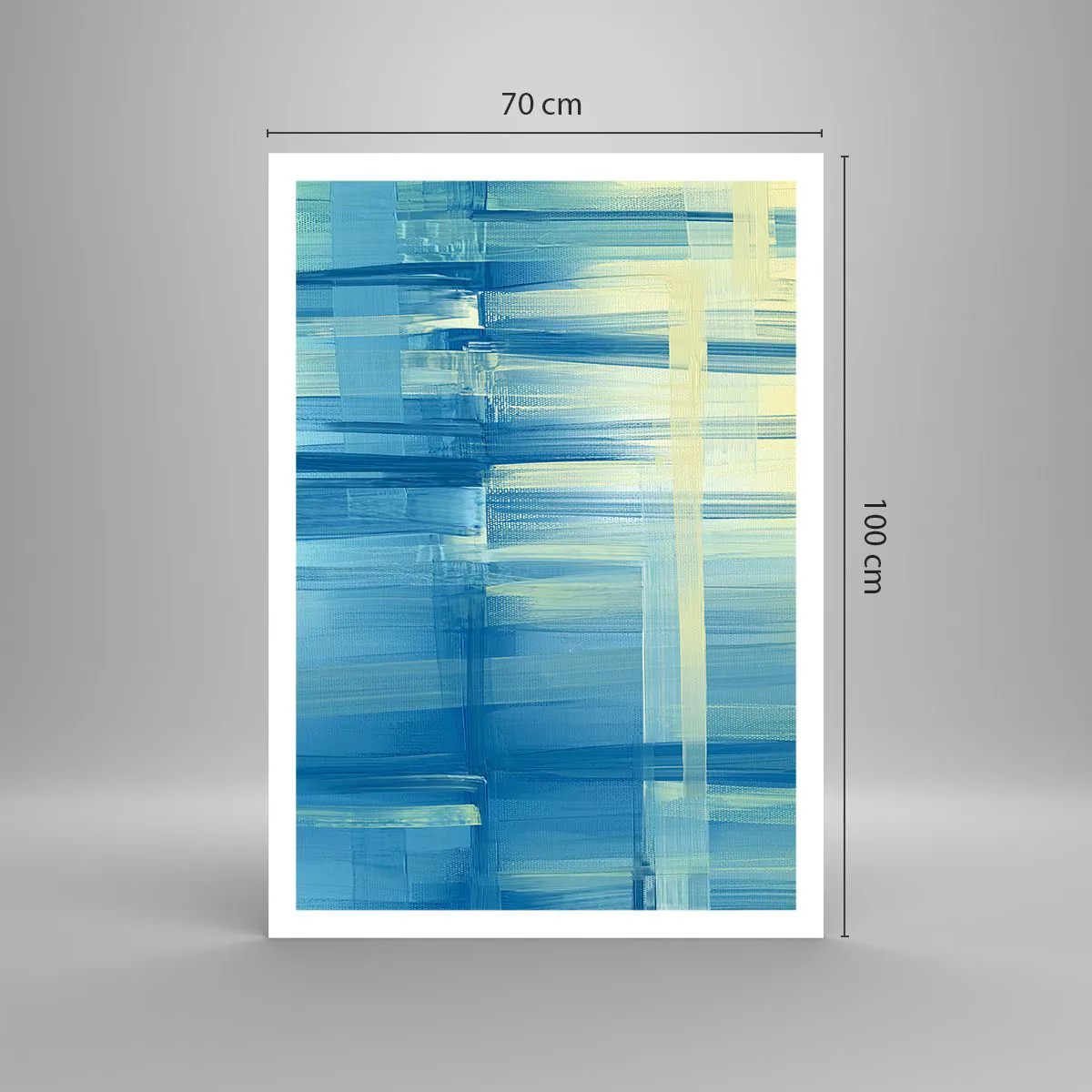 Poster - Komposition in Türkis - 70x100 cm