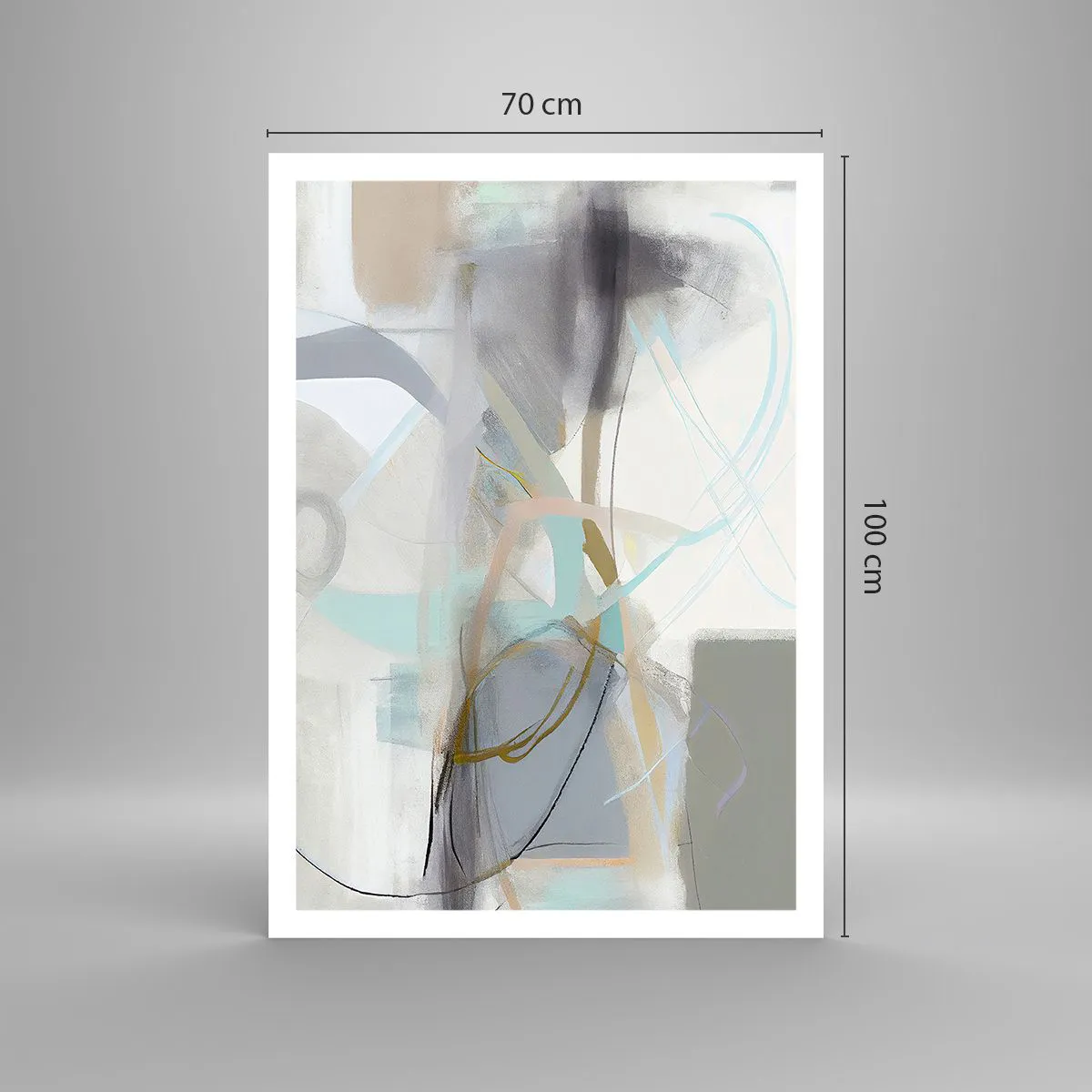 Poster - Neblige Abstraktion - 70x100 cm