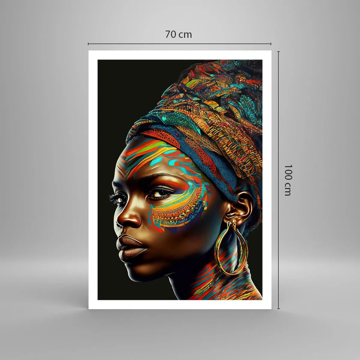 Plakat - Afrykańska królowa - 70x100 cm