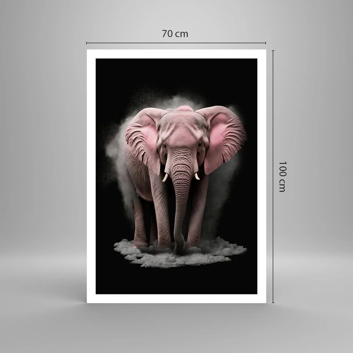 Poster - Non pensare all'elefante rosa! - 70x100 cm