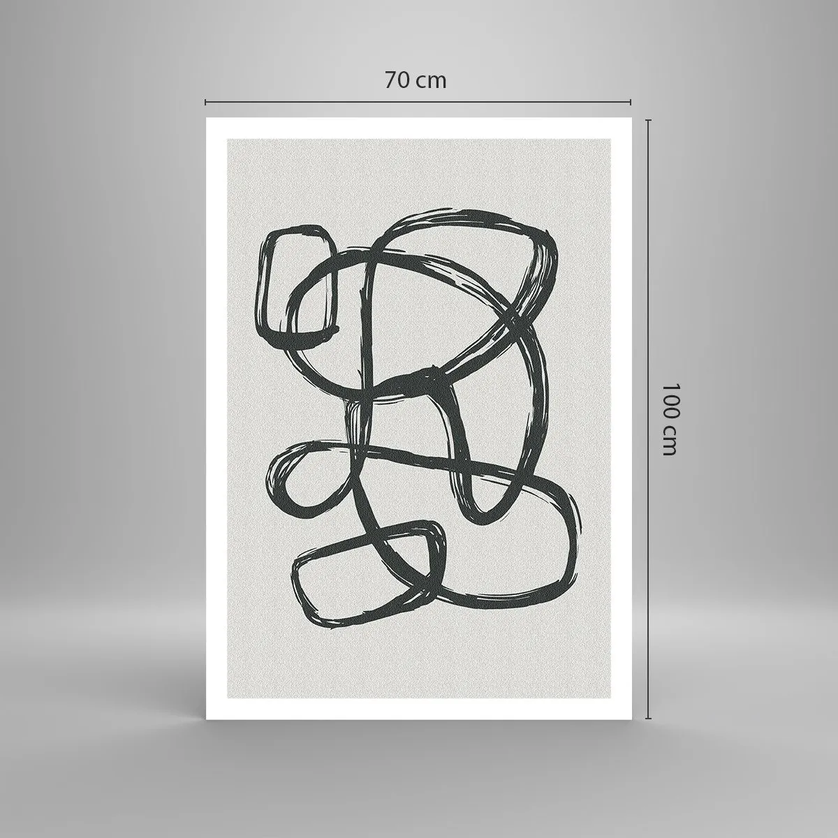 Affisch - Loopad abstraktion - 70x100 cm