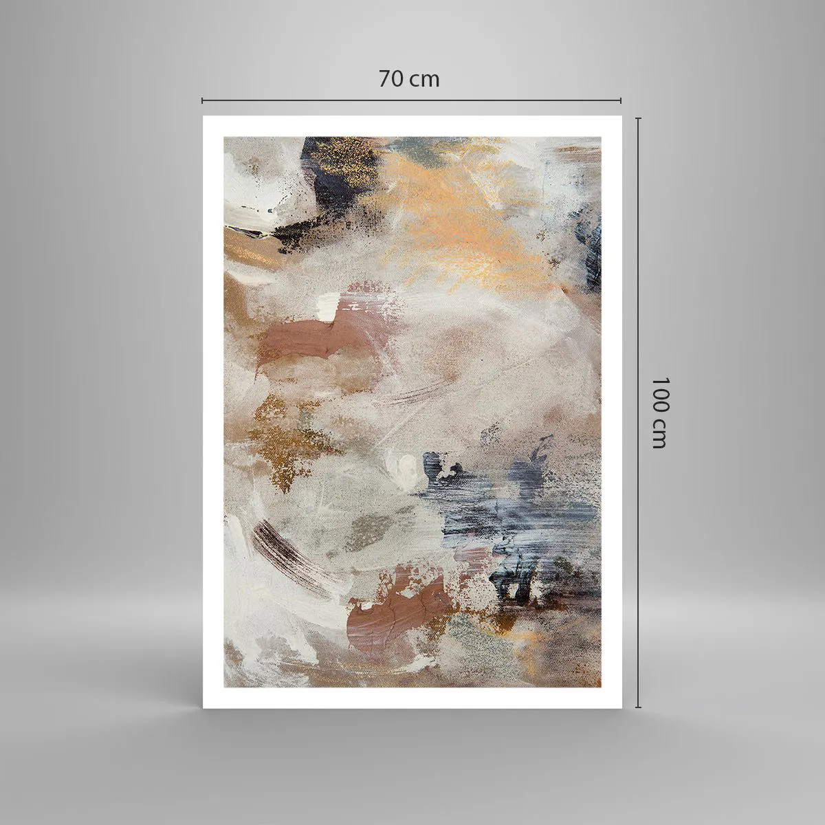 Poster - Neblige Abstraktion - 70x100 cm