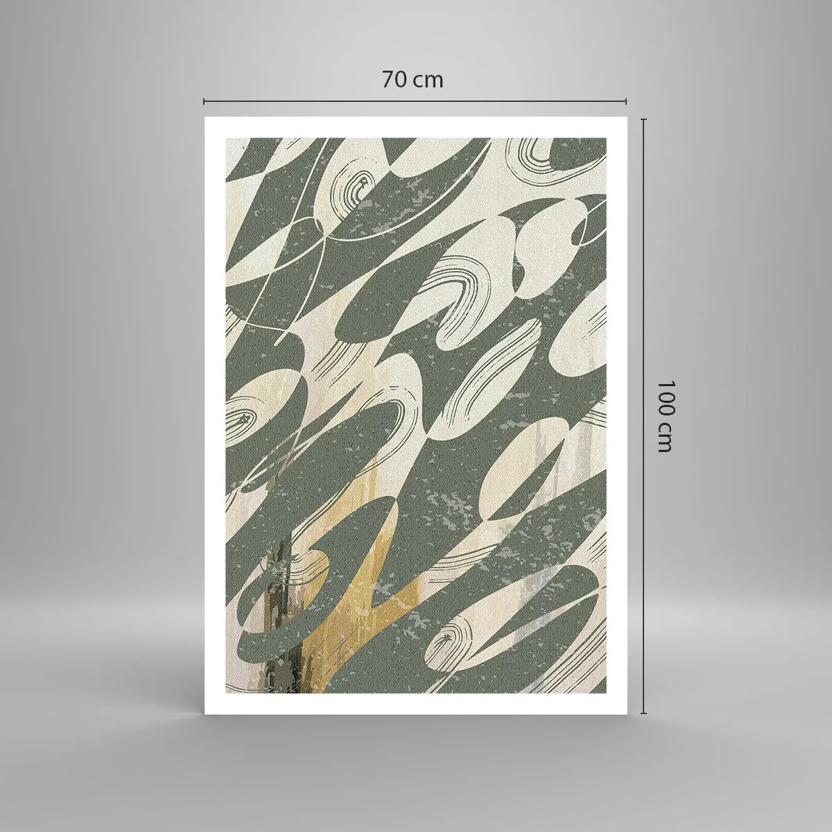 Poster - Ritmische abstractie - 70x100 cm