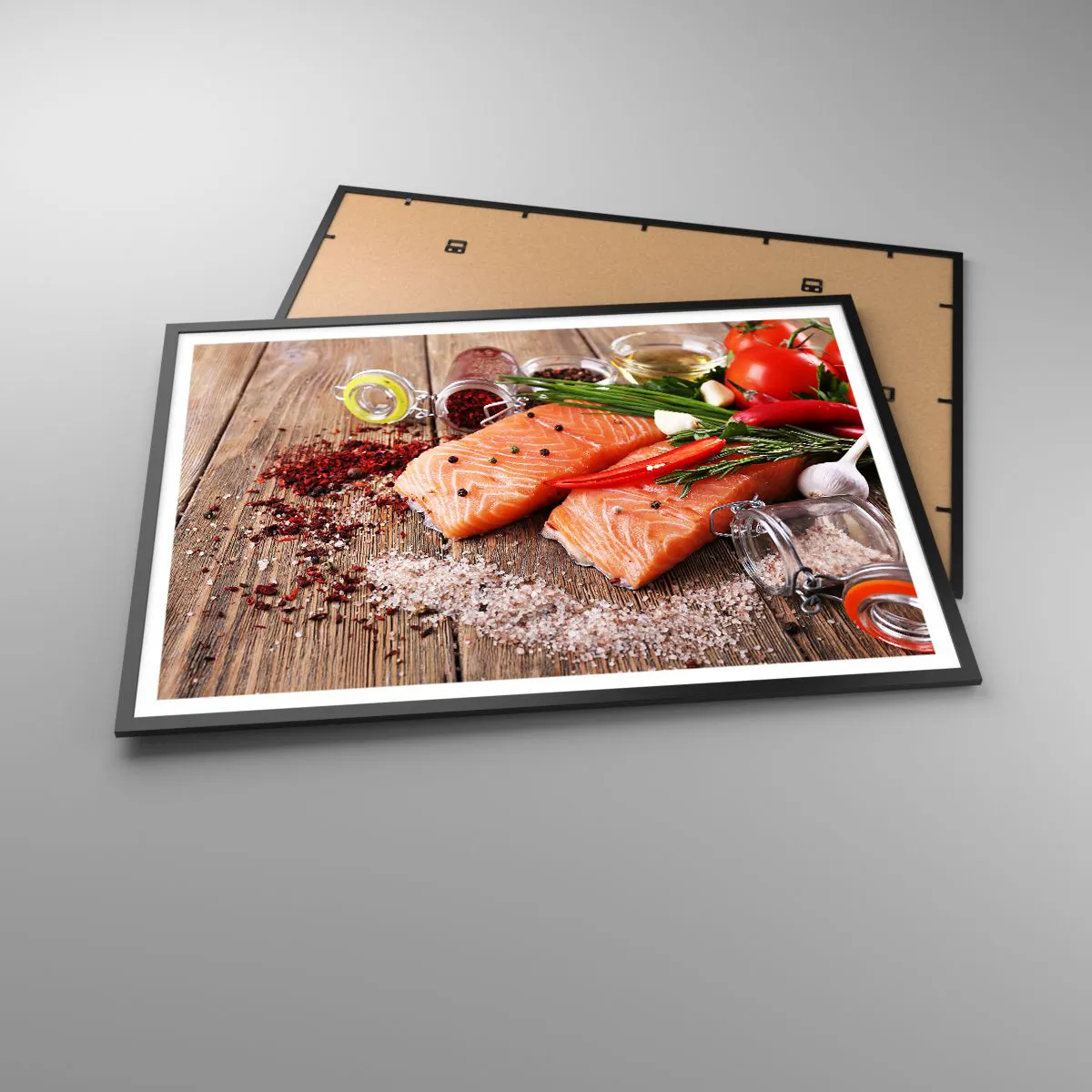 Plakát v černém rámu - Norské dobrodružství v kuchyni - 100x70 cm