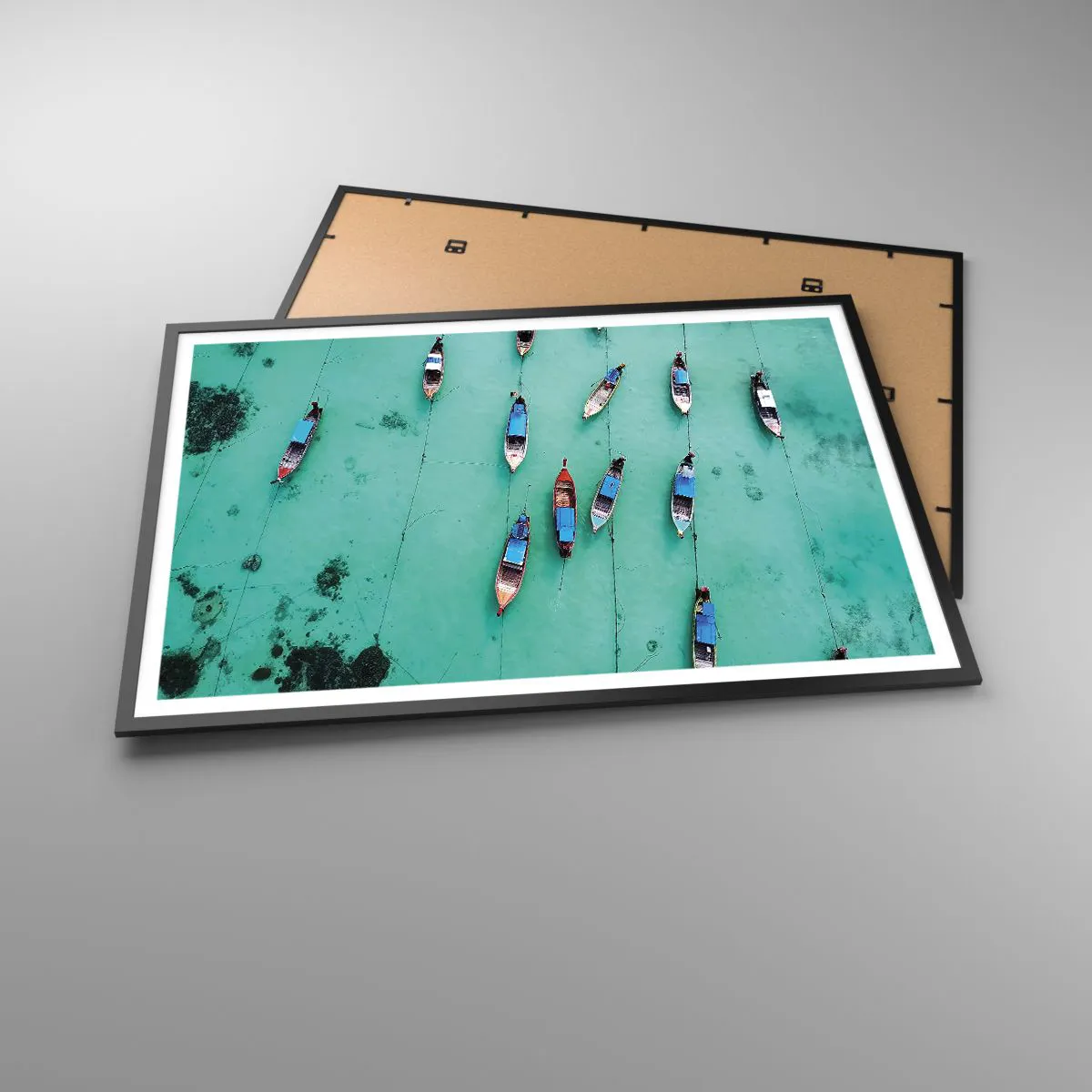 Poszter fehér keretben - Örömteli várakozásban - 100x70 cm