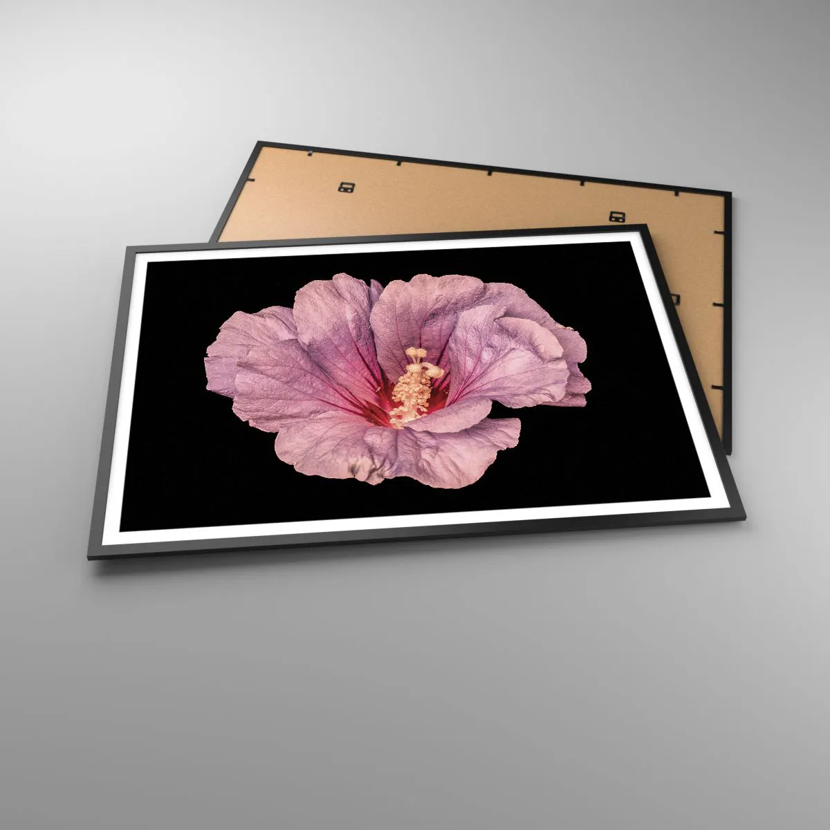 Pôster com moldura preta - Direto para o coração - 100x70 cm