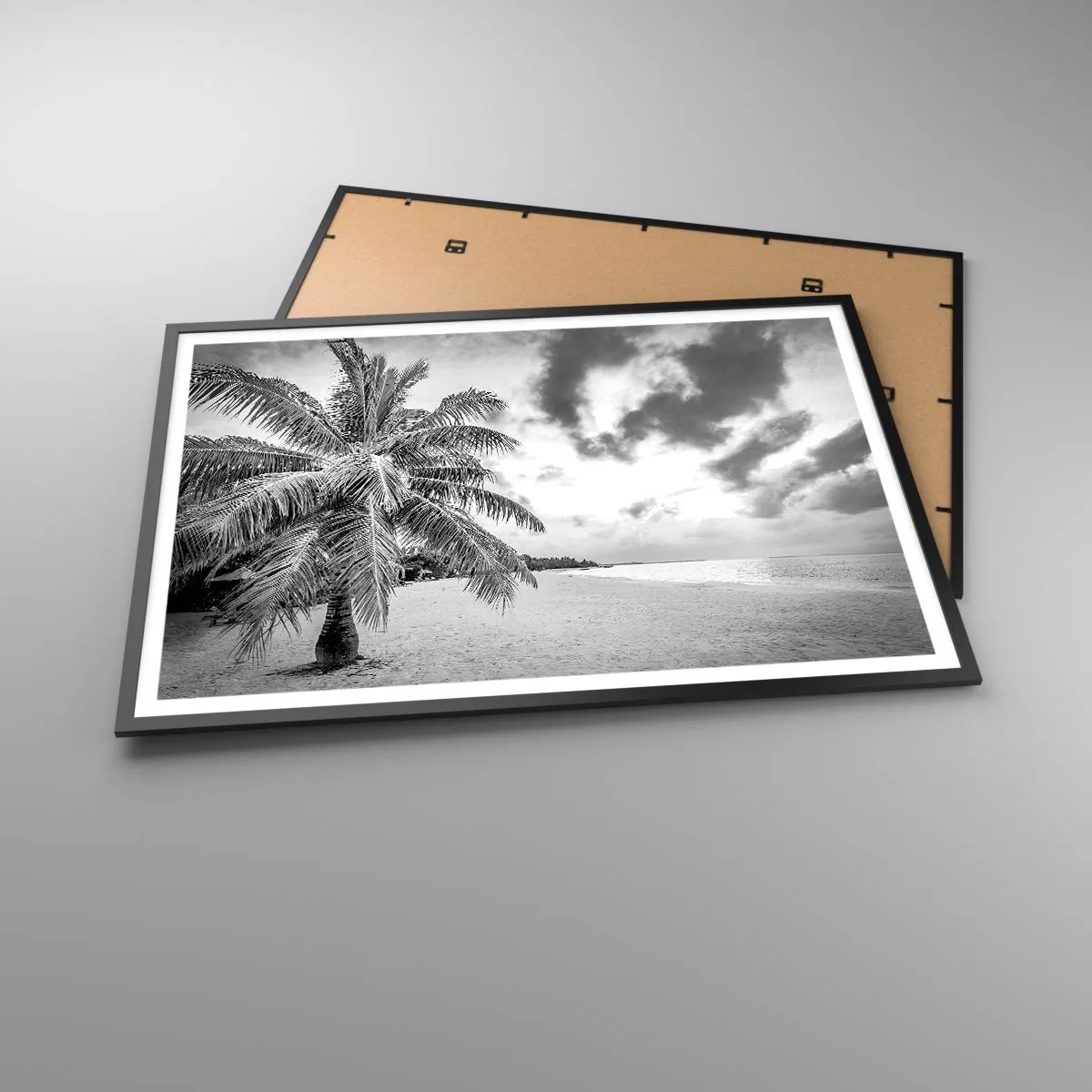 Affisch i svart ram - När du längtar efter ensamheten... - 100x70 cm