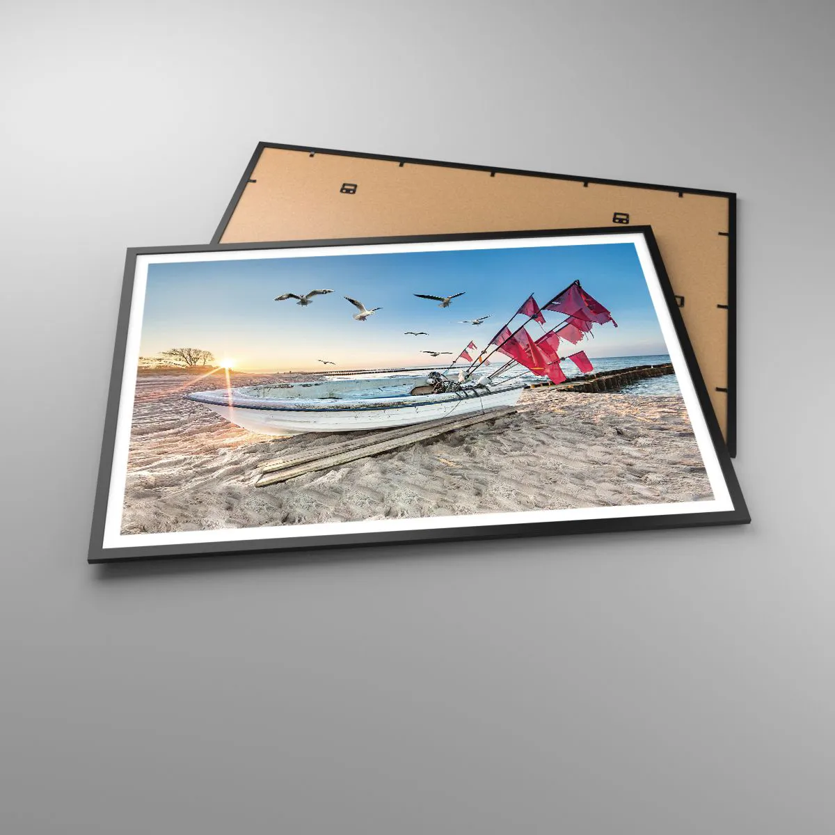 Poszter fehér keretben - Megérdemelt pihenés - 100x70 cm