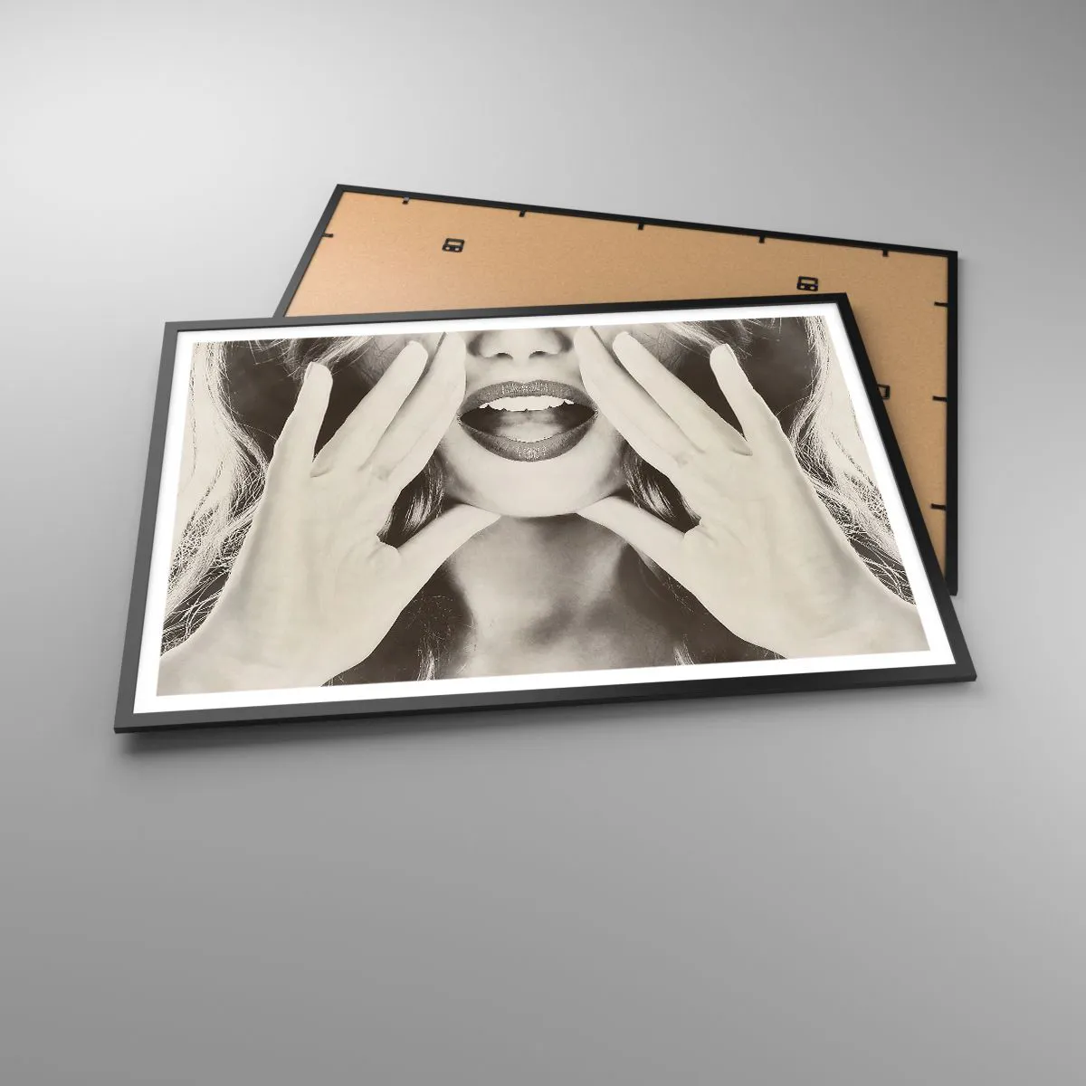 Plakát v černém rámu - Už jdu! - 100x70 cm