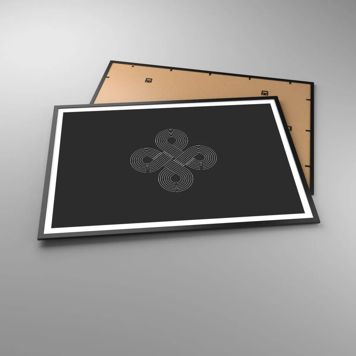 Plakat i sort ramme - I den keltiske ånd - 100x70 cm