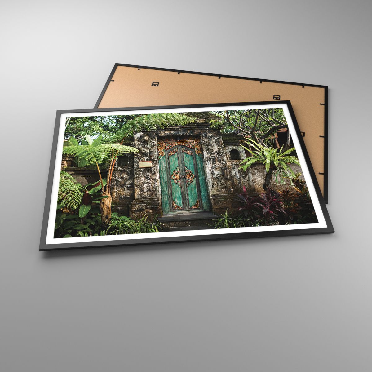 Plagát Dvere S Ornamentom, Plagát Architektúra, Plagát Tajomstvo, Plagát Ostrov Bali, Plagát Indonézia