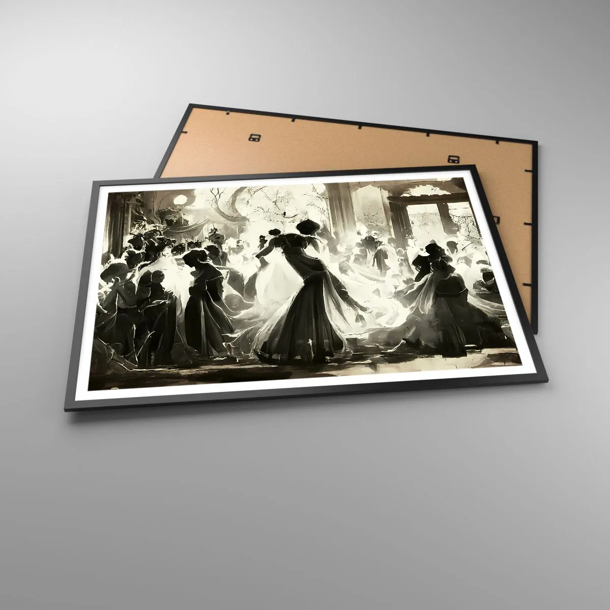 Plakat i sort ramme - Den store maskerade - 100x70 cm