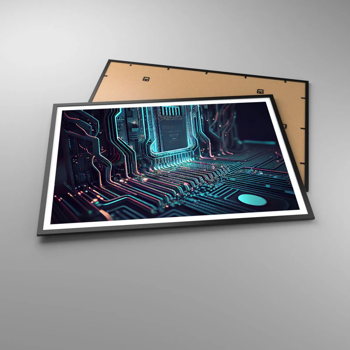 Plakát v černém rámu - Jen tak přemýšlím… - 100x70 cm