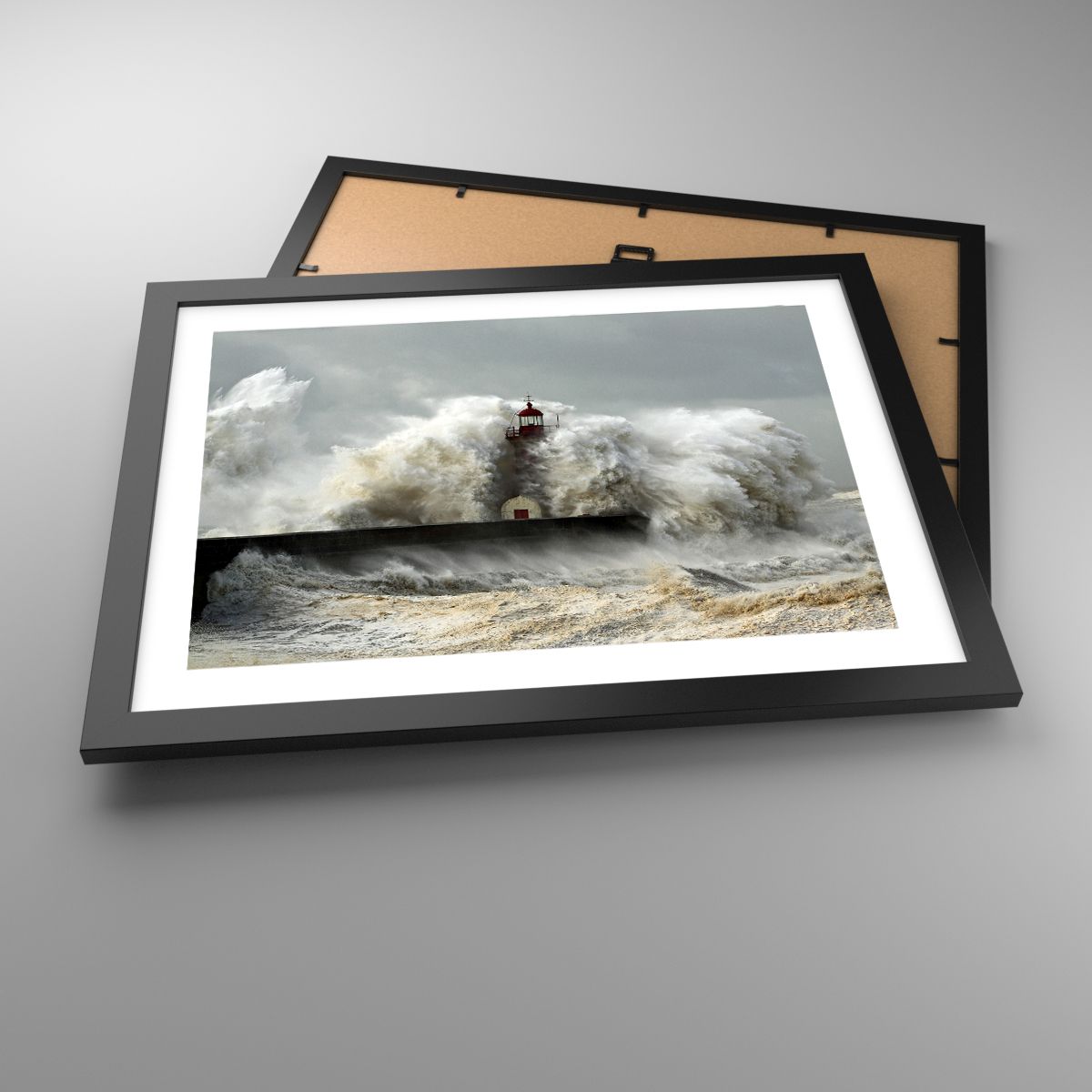 Affiche Paysage, Affiche Phare, Affiche Tempête, Affiche Océan, Affiche Mer