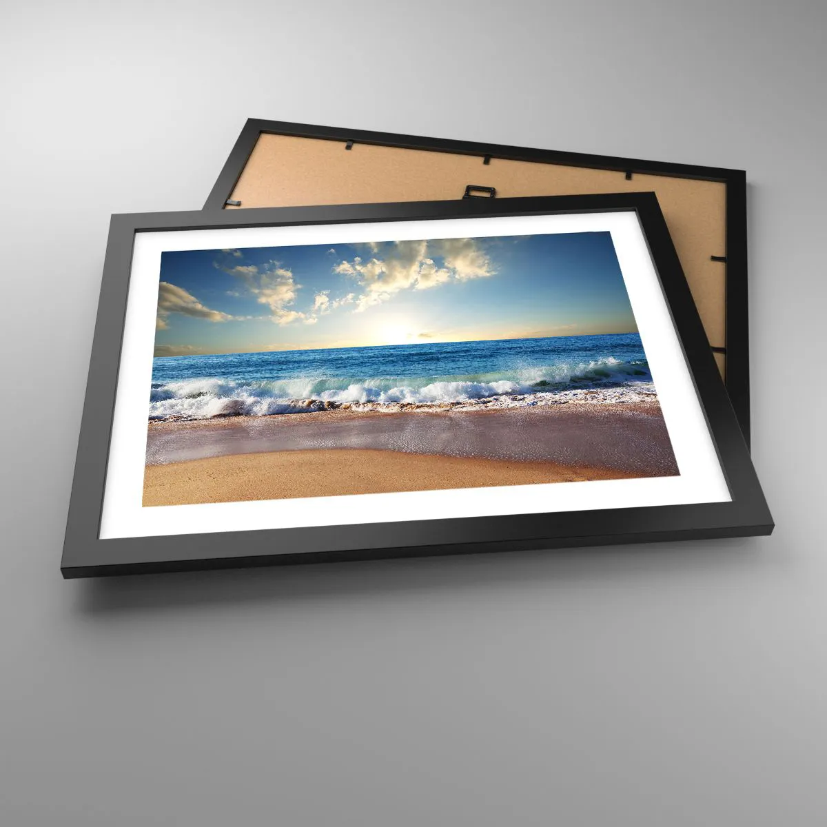 Poster în ramă neagră - Mișcare și liniște în același timp - 40x30 cm