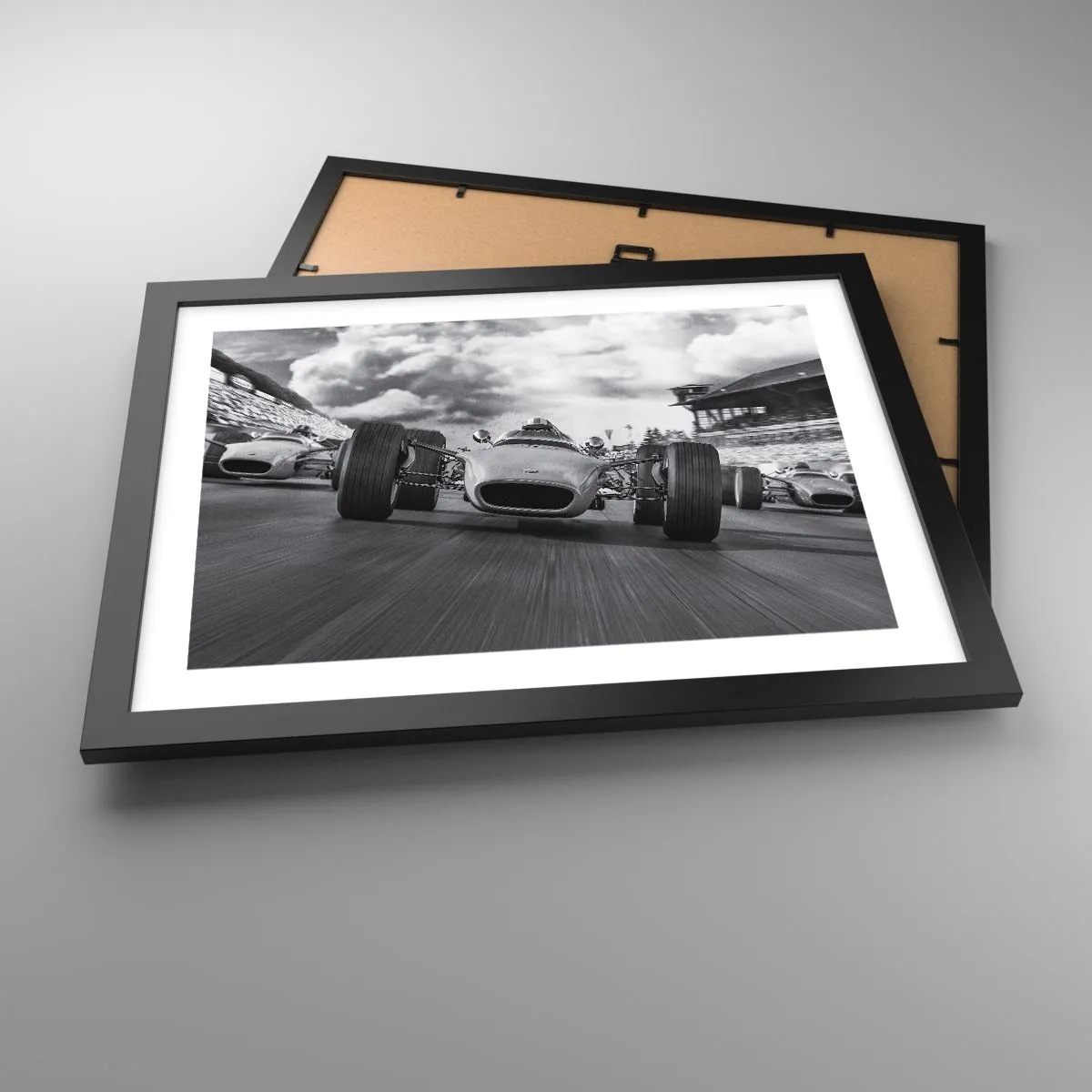 Pôster com moldura preta - O ronco do motor - 40x30 cm