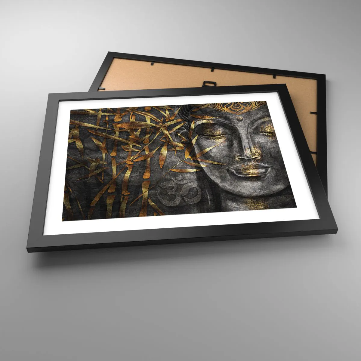 Affisch i svart ram - Känn lugnet - 40x30 cm