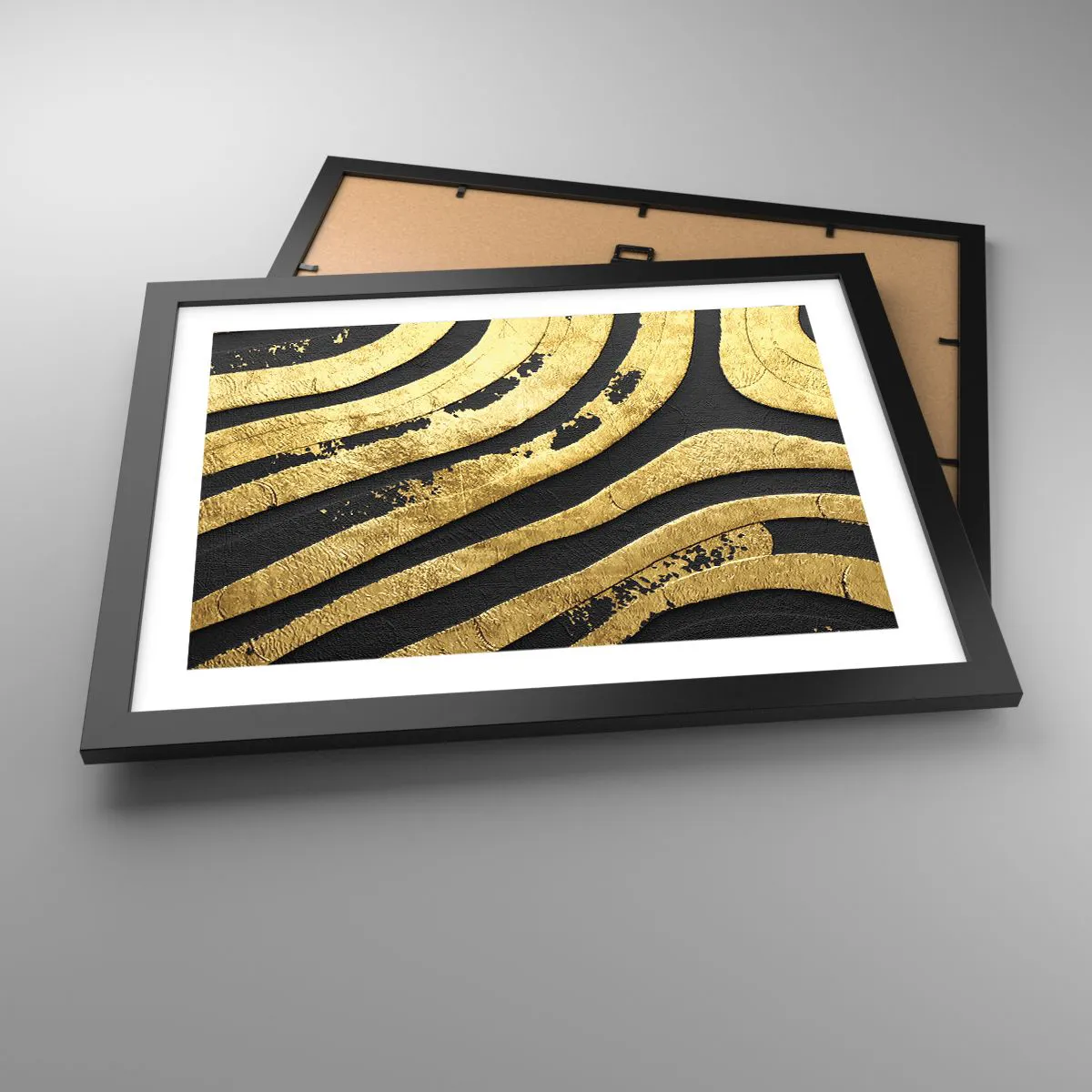 Plagát v čiernom ráme - Všetko plynie - 40x30 cm