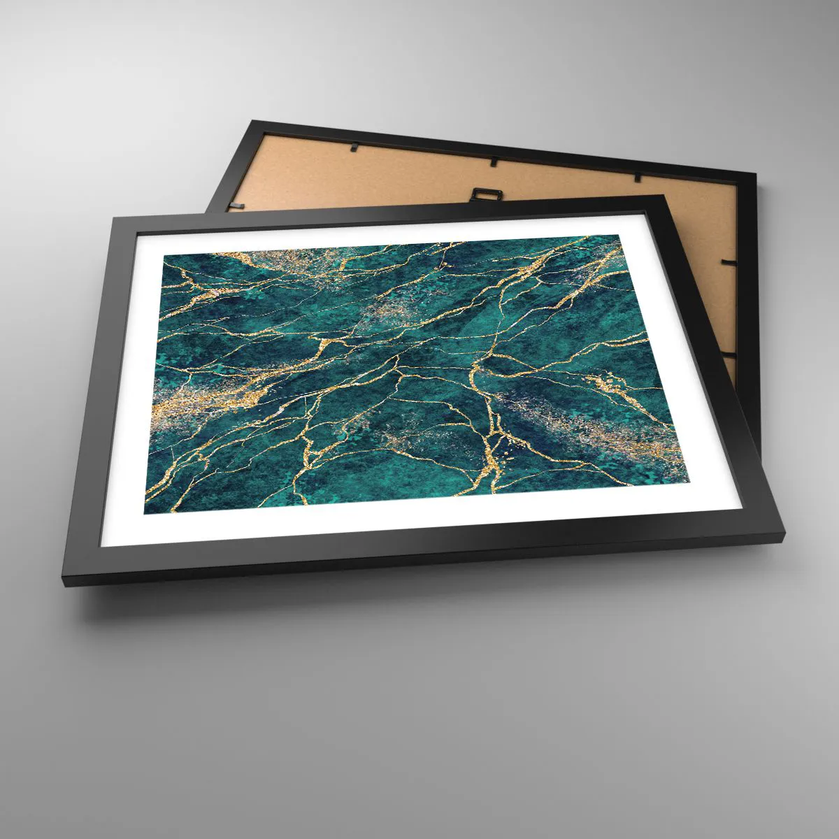 Plakat i sort ramme - Guldåre - 40x30 cm