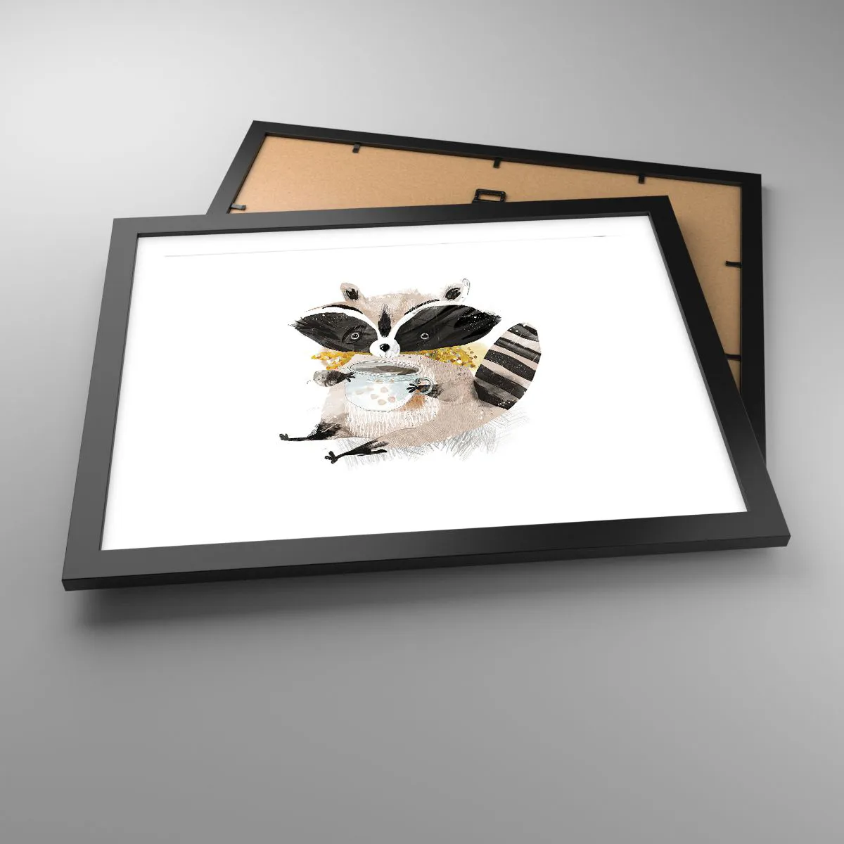 Plakat w czarnej ramie - Mój przyjaciel szop - 40x30 cm