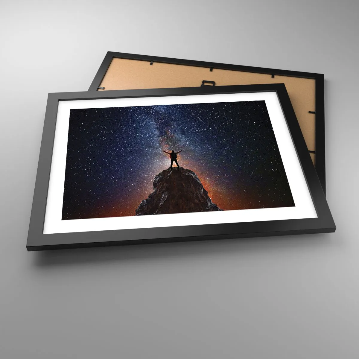 Plakat w czarnej ramie - Moc jest ze mną! - 40x30 cm