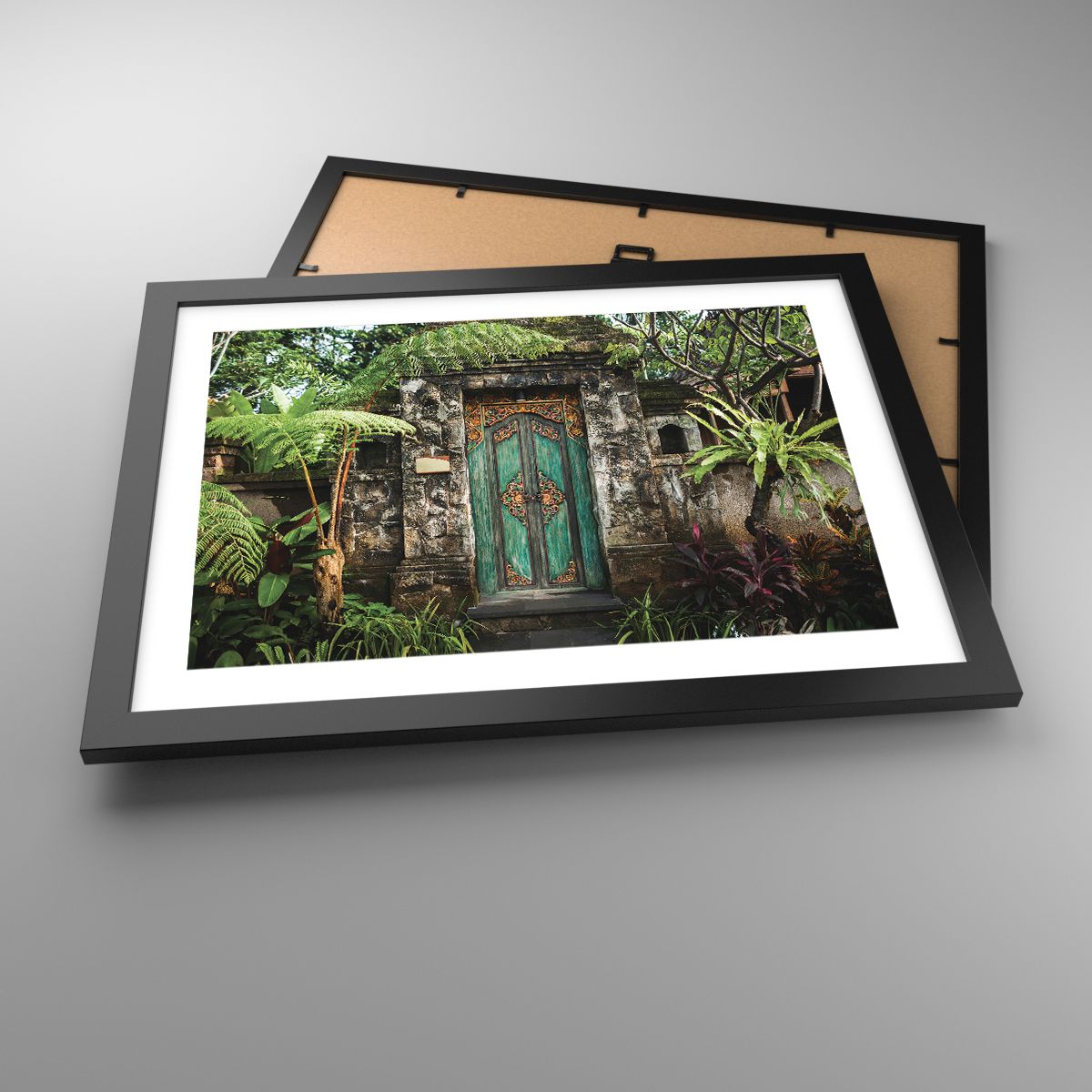 Affiche Porte Avec Ornement, Affiche Architecture, Affiche Mystère, Affiche Île De Bali, Affiche Indonésie