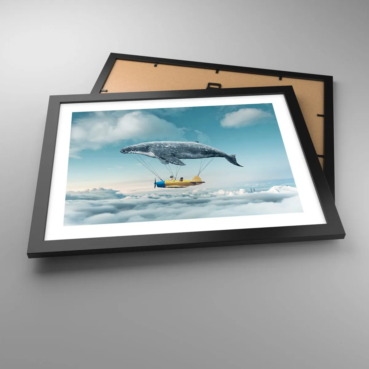 Poster in einem schwarzem Rahmen - Warum nicht? - 40x30 cm