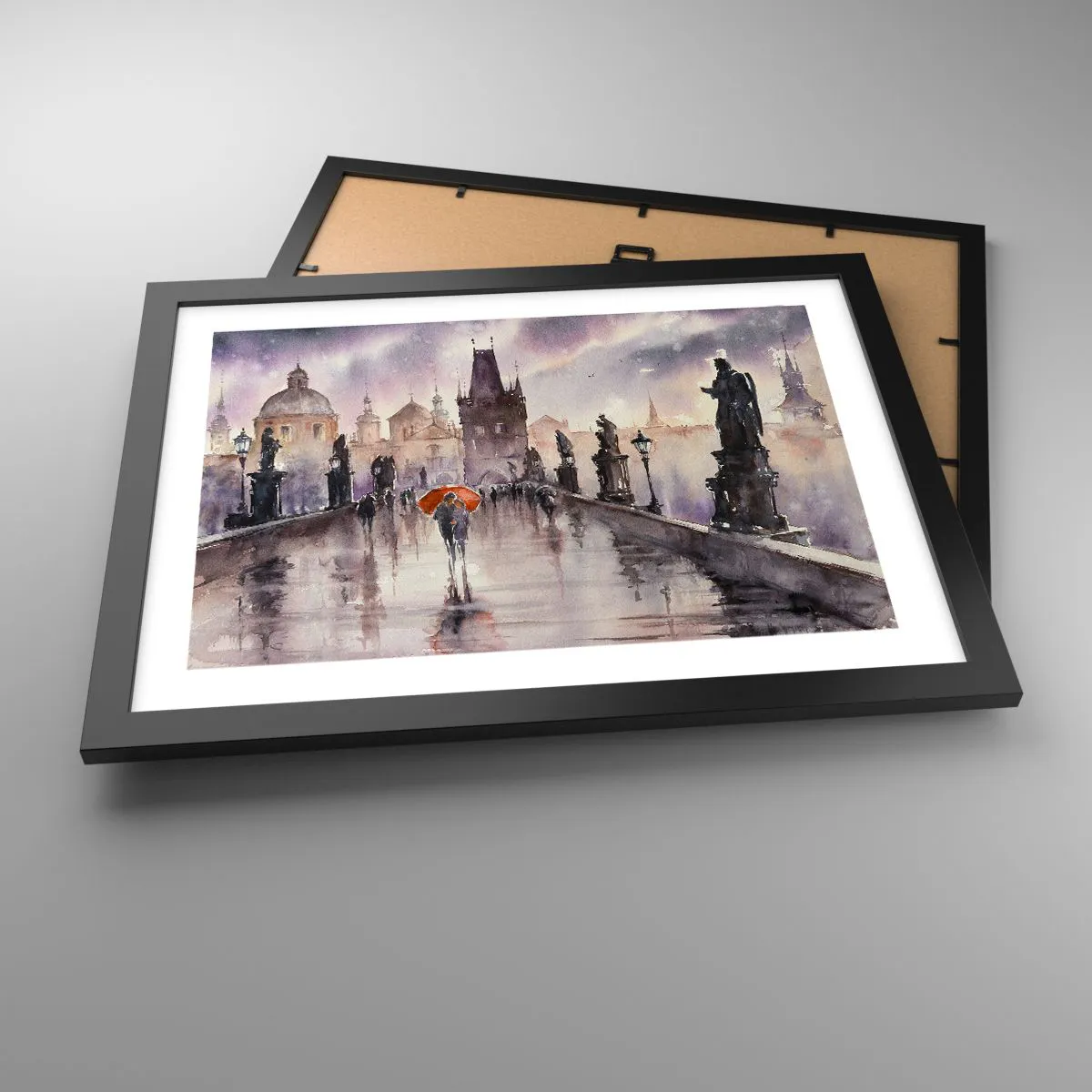 Poster in einem schwarzem Rahmen - Leute verändern sich nicht - 40x30 cm