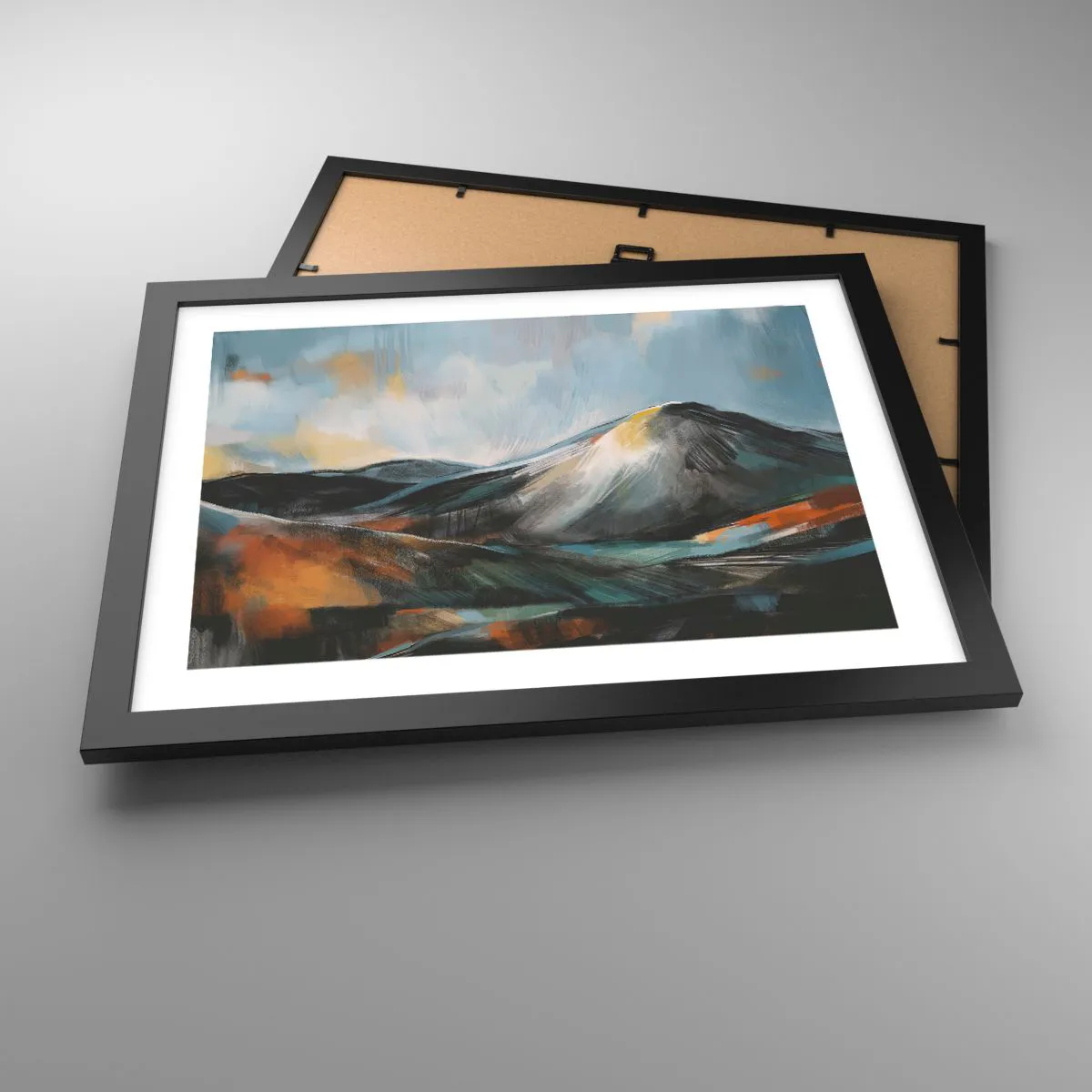 Plakát v černém rámu - Syrové i krásné - 40x30 cm