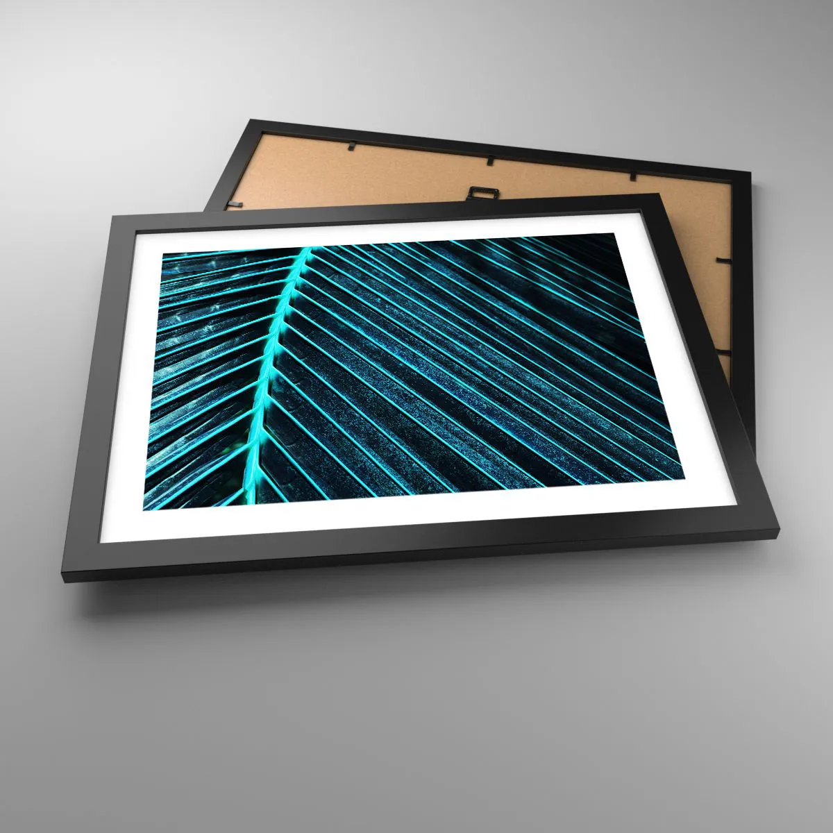 Poszter fehér keretben - A zöld textúrája - 40x30 cm