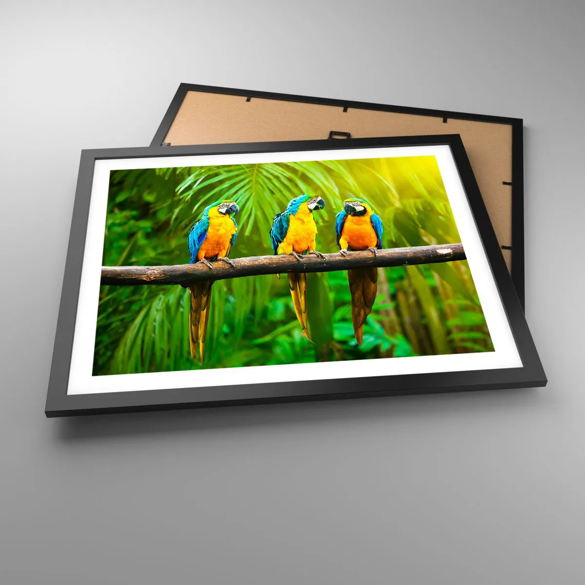 Poster in een zwarte lijst - En heb je gehoord dat ze...? - 50x40 cm