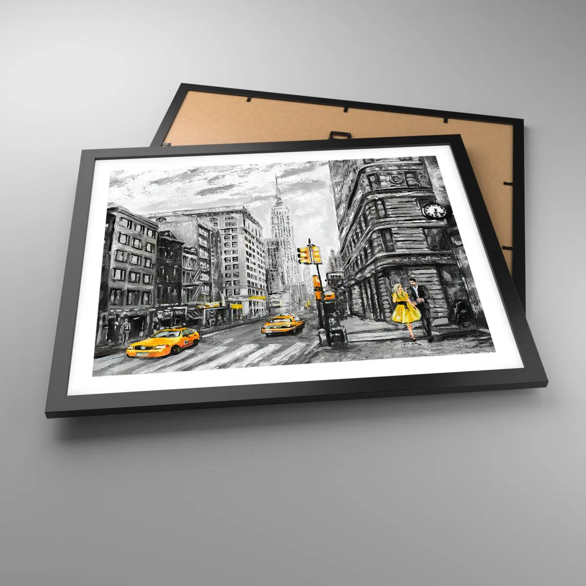 Poster in black frame - New York Tale - 50x40 cm