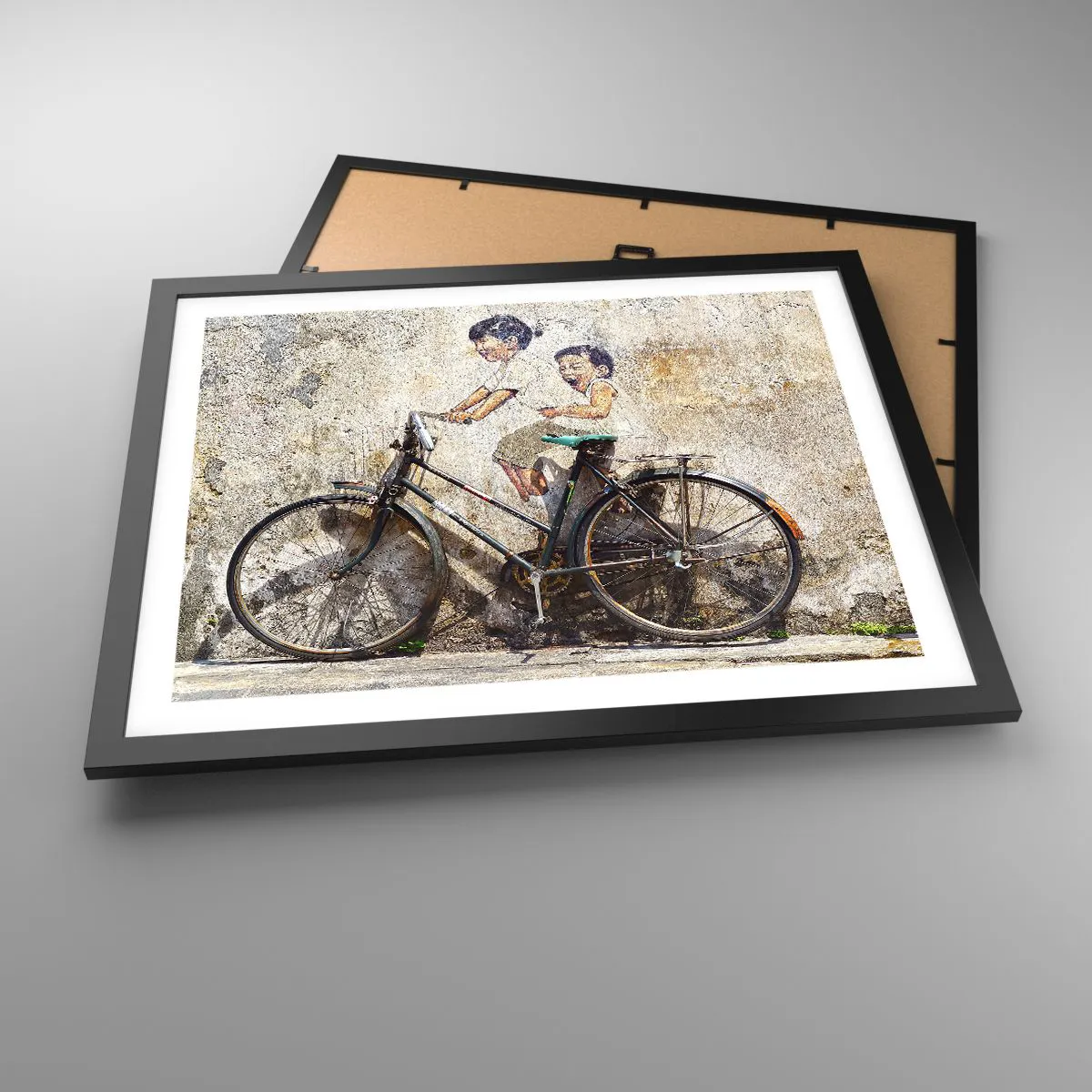 Poster in einem schwarzem Rahmen - Richtig oder falsch? - 50x40 cm