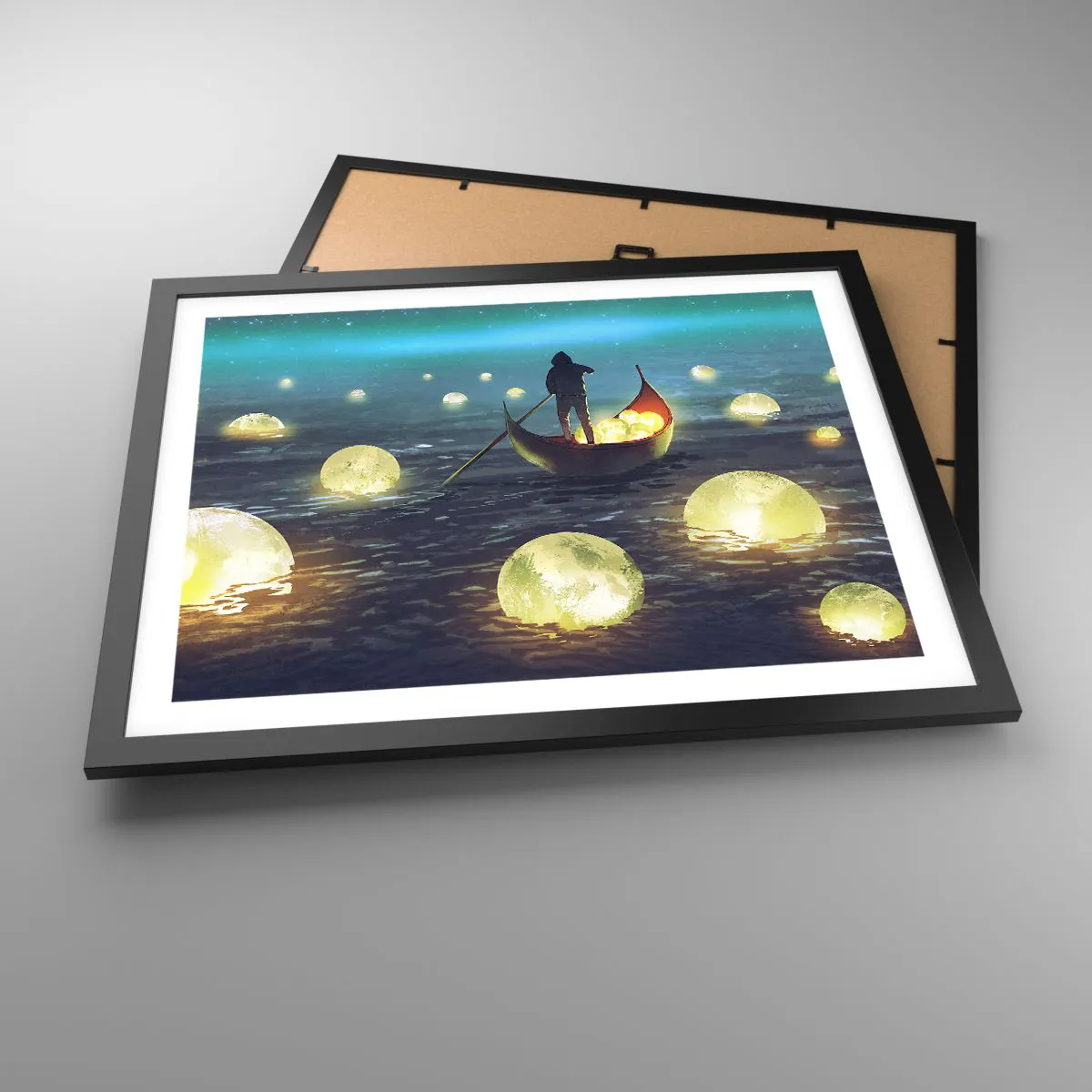 Pôster com moldura preta - Coisas com as quais os filósofos nunca sonharam - 50x40 cm