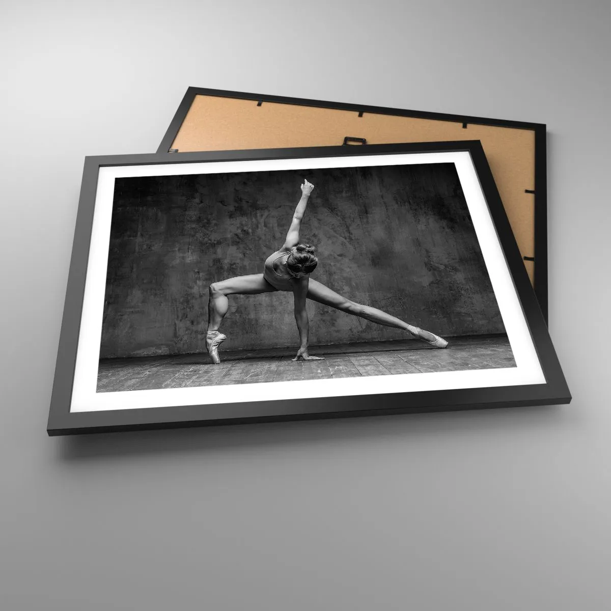 Póster en marco negro - Equilibrio perfecto - 50x40 cm