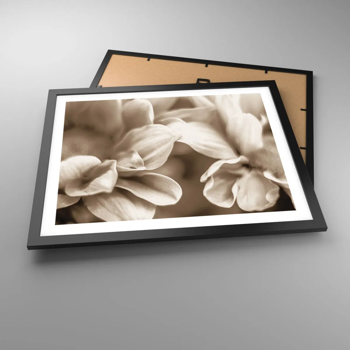 Póster en marco negro - Suave como una sonrisa - 50x40 cm